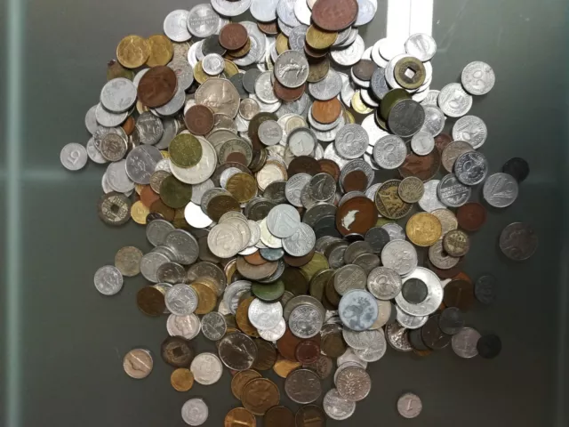 Sammlung Konvolut alte Münzen aus aller Welt 1,6Kg Nachlass
