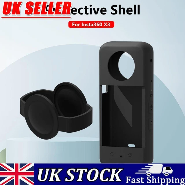 Soft Waterproof Panoramic Action Camera Protective Cover for Insta360 X3 (Black)