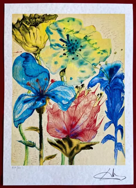 Salvador Dali Lithographie 'Fleurs' 275ex _[ René Magritte Frida Kahlo Dalí ]