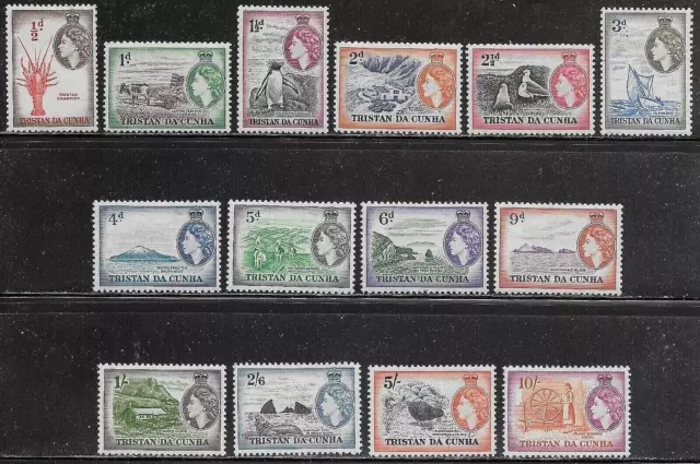 EDSROOM-17109 Tristan Da Cunha 14-27 MNH 1954-58 Complete QEII CV$96.90