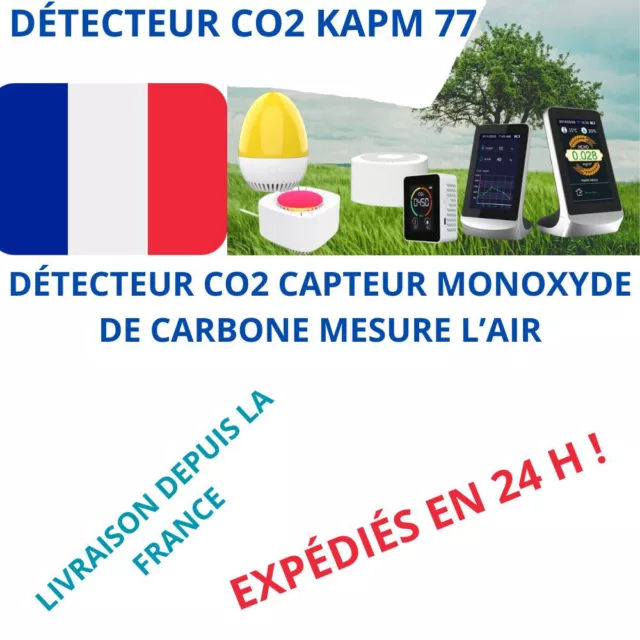 Détecteur Co2 Bureau Intelligent Connecté Carbone Alerte  Surveillance Sécurité