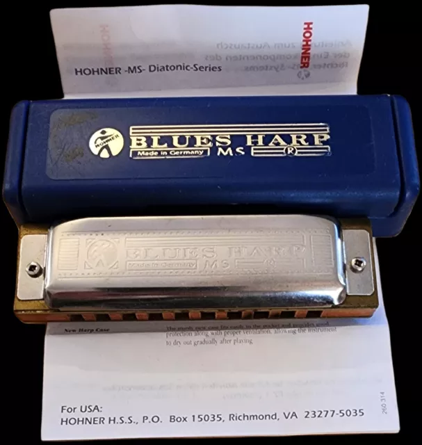 HOHNER BLUES HARP MS 532/20 Harmonica (Key of C) Diatonic Series Germany M53301