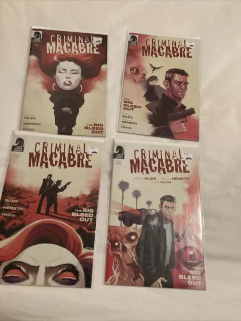Criminal Macabre The Big Bleed Out 1 2 3 4 Set Lot Dark Horse Comics Nice