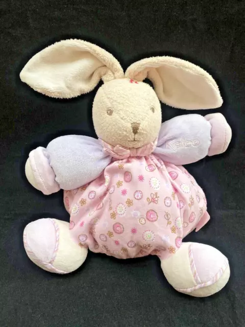 Kaloo Lilirose Bunny Rabbit Chubby Comforter Soft cuddly pink Cuddle Toy lilac