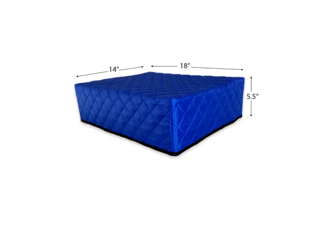 Double Quilted Turntable Dust Cover Blue, Fits Technics SL-1200/SL-1210 & more! 2