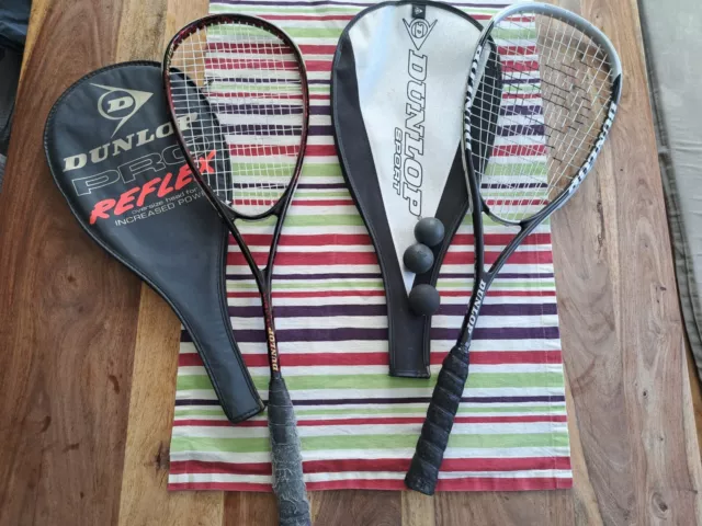 2 Dunlop Squashschläger