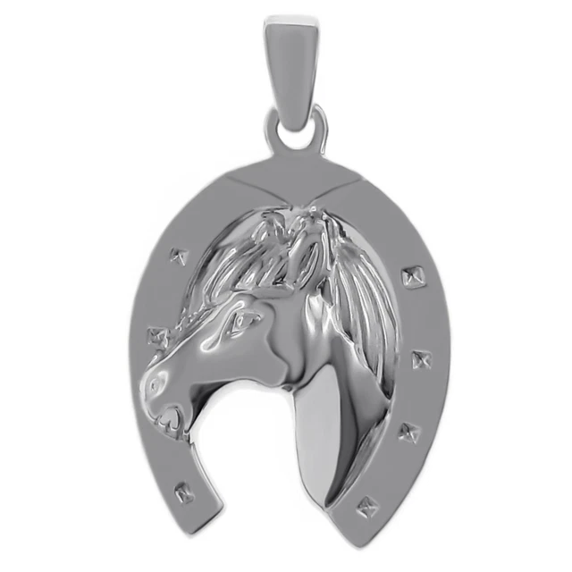 Collier Pendentif Fer à Cheval Signe Du Sagittaire En Argent Massif - Bijou Vintage Modèle 2396