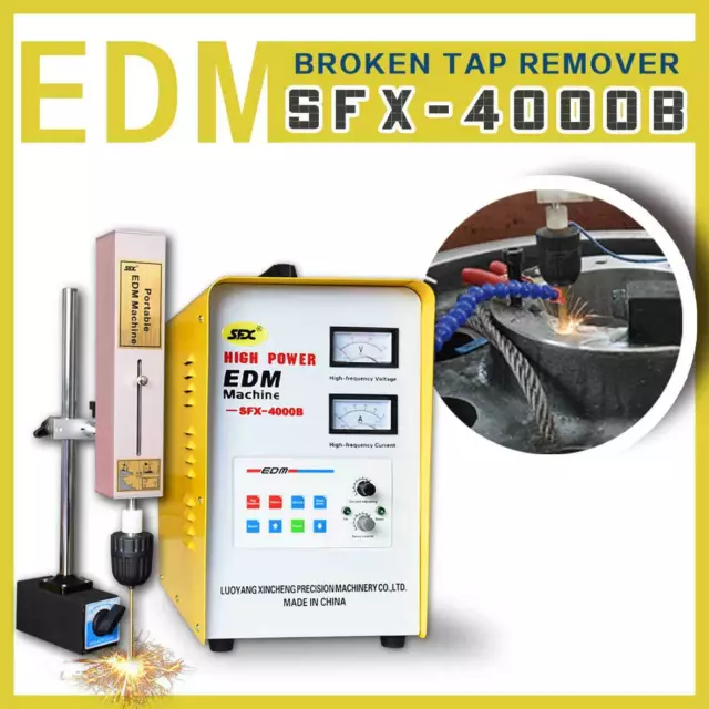 EDM Broken Bolt Removal EDM Tap Metal Disinteringrator 3000W Tap Extractor