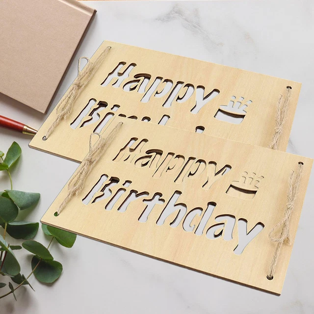 Carte D'Anniversaire En Bois Originale Amusante - Pince à Billets Fleurs De Bière Multicouches, Porte-Cadeau Parfait