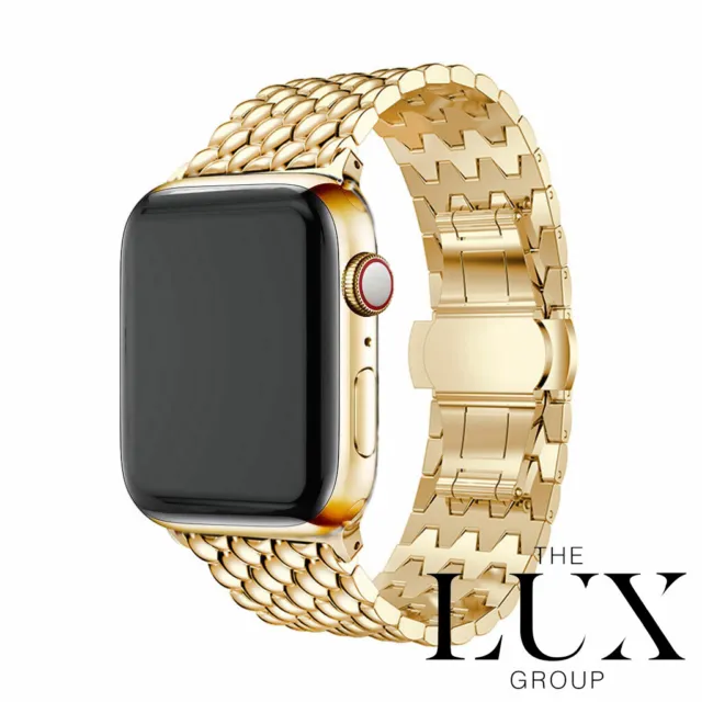 Custom 24K Gold Plated 41MM Apple Watch SERIES 7 Louis Vuitton Band LTE GPS  02