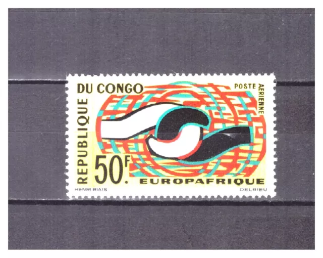 Congo .  Pa   N°  27  .   50 F   Europafrique      Neuf   **  . Superbe .