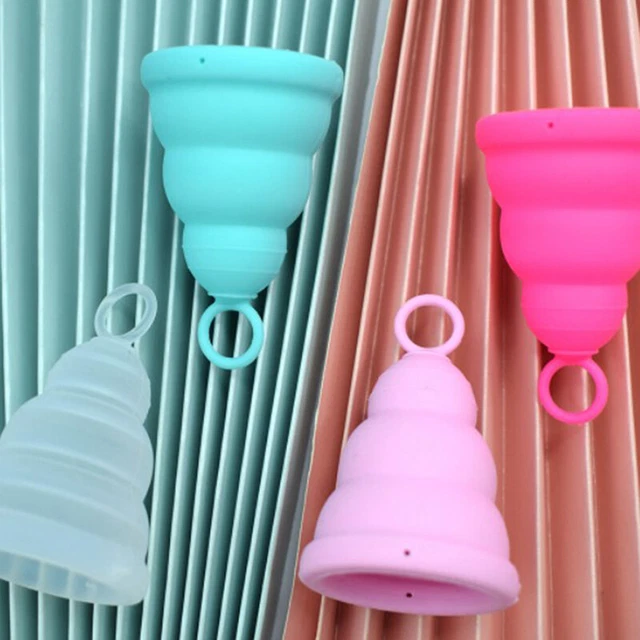 Copa Menstrual Plegable Mujer Higiene Femenina Dama Copa Atención Médica Período CUL