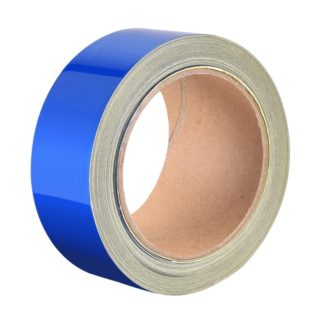 Reflektierendes Klebeband 50 mm x 25 m wasserdichtes Warnband im Freien blau