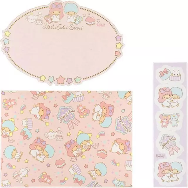 Little Twin Stars Message card set Greeting Kawaii Sanrio Japan New Expede/Ship