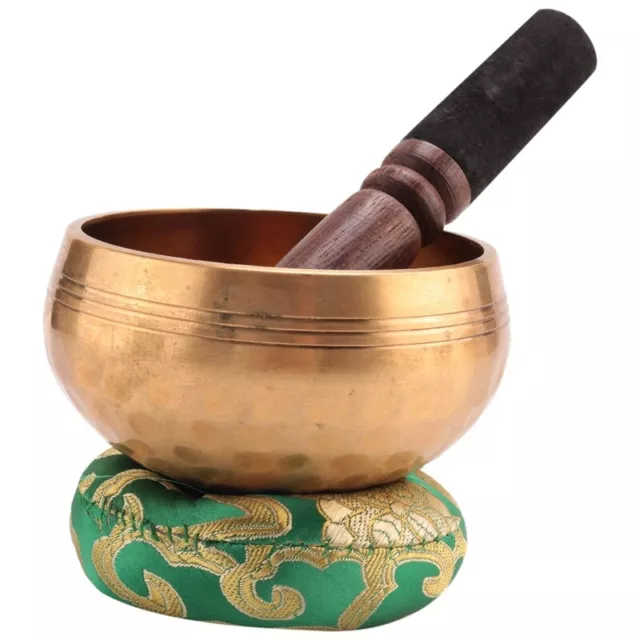 Nepal Handmade Copper Tibetan Bowl Yoga Meditation Chanting and Buddhist3895