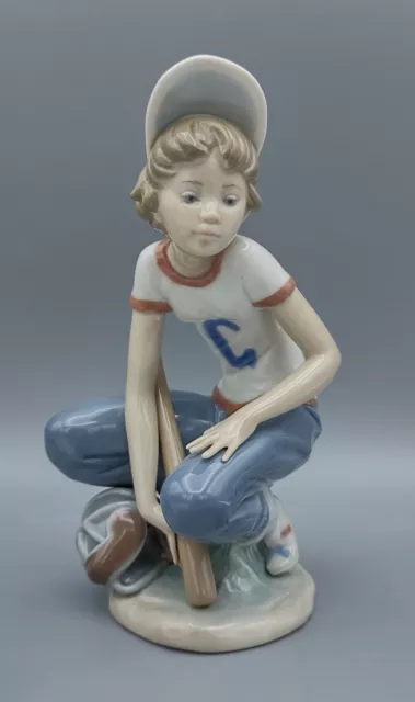 Lladro Baseball Little Leaguer Catcher  1985 Spain Porcelain 7 1/4" #5290