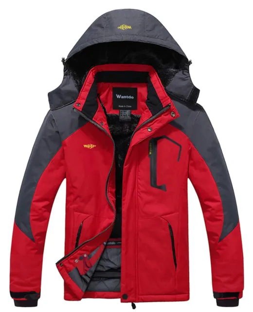 CRIVIT MENS SKI Winter Jacket Waterproof, Removable Hoodie Size UK