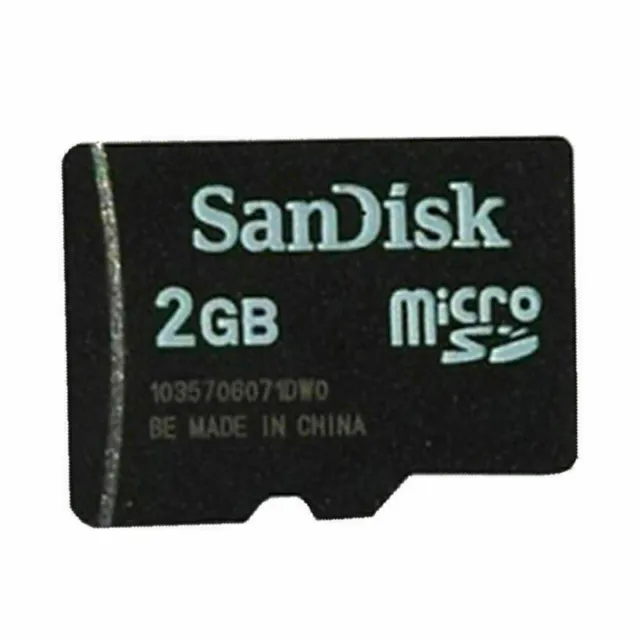 SanDisk 2GB MicroSD SDHC Class 4 TF C4 Memory Card W/Adapter for phone camera