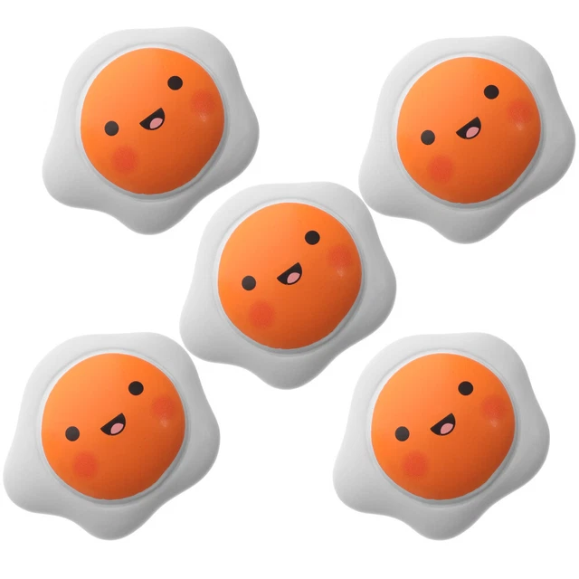 Adornos de muñeca de resina emo huevos cazados furtivamente accesorios de comida artificial artesanías bebé