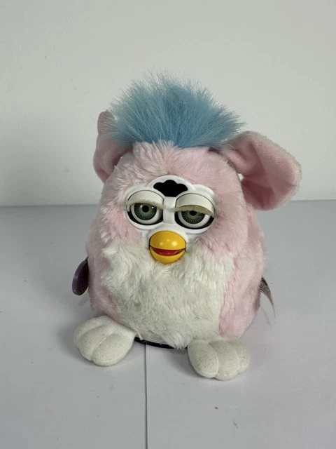 Peluche Vintage Furby Tiger Electronics - 1999 - Rose Et Bleu