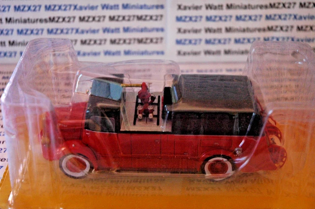 Miniature Laffly ACL 5 C6 Fourgon Pompiers 1949 - Minitrucks 1:43 Résine Rouge
