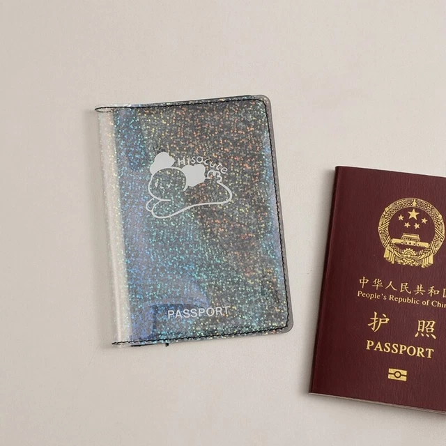 Passport Holder Cover Wallet Cute PVC Card Case Travel Card Pouch Wedding Gift 3
