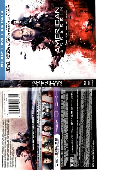 AMERICAN ASSASSIN (BLU-RAY + Digital Copy) (Bl New Blu $20.64