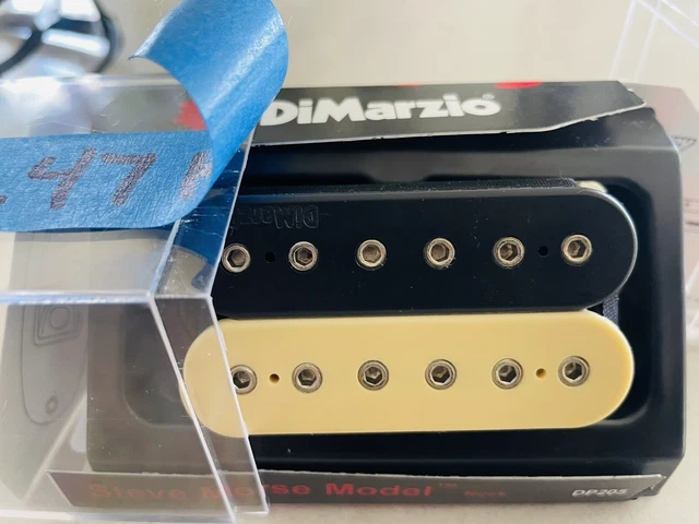 DiMarzio Super Distortion Bridge Pickup Zebra Humbucker DP 100 Black Creme EX