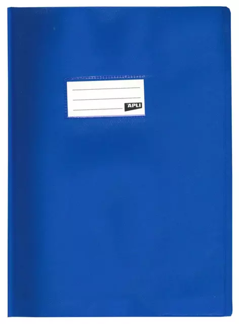 [Ref:101603-3] APLI Lot de 3 Protège-cahiers PVC 19/100ème 21 x 29.7 cm Bleu