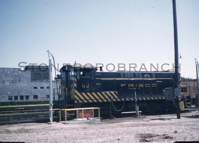 Original RBK slide: SLSF "Frisco" Baldwin #60 @ Joplin MO; 7/7/1957