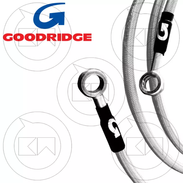 Goodridge Kit Tubi Freno In Treccia Acciaio Diretti Yamaha Yzf 600 R6 1999-2000