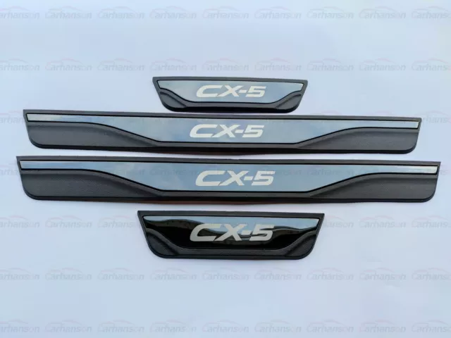 For Mazda CX5 CX-5 Accessories Door Sill Scuff Plate Protector Car Sticker Trim