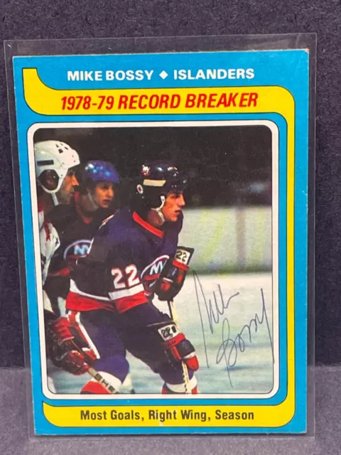 MIKE BOSSY SIGNED New York Islanders CCM® JERSEY w/COA Autographed Rare
