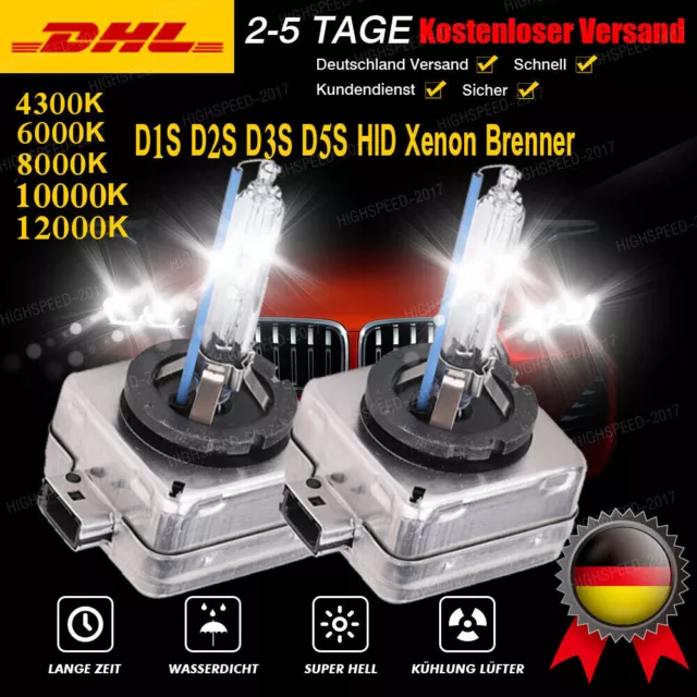 2X D1S D2S D3S brûleur xénon HID ampoules de phares 4300K-12000K e-test DHL DE