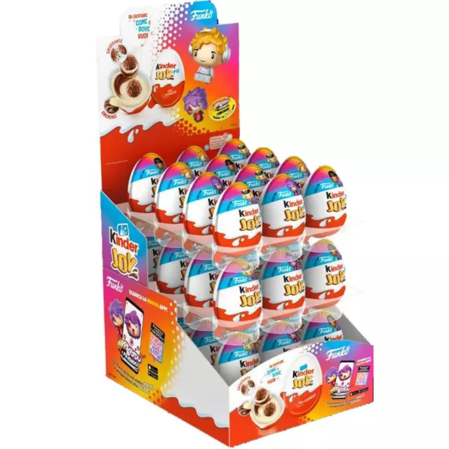 KINDER JOY ESPOSITORE 36 PEZZI DA 20g OVETTO UOVO CIOCCOLATO SORPRESA FUNKO