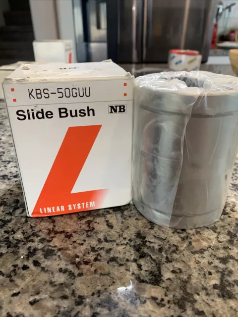 KBS50GUU NB Bearing Systems 50mm Ball Bushings Linear Motion Bearings 151209 NEW
