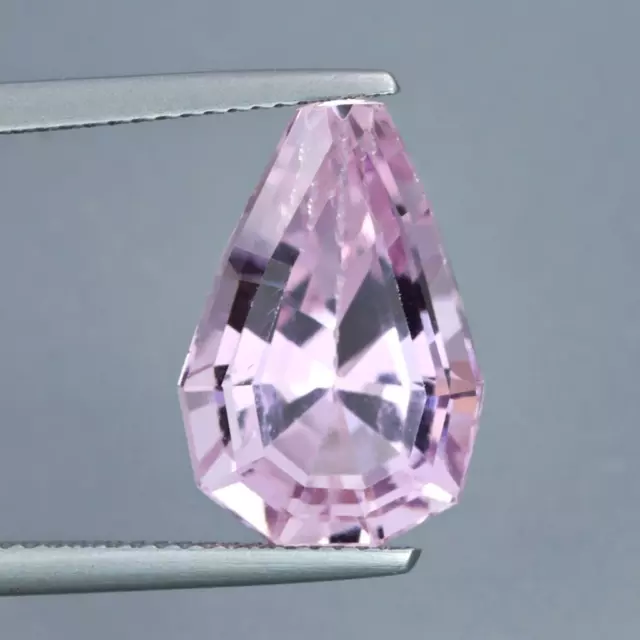 9.29Cts Natural Pink Kunzite Pear Cut Afghanistan Clean Loose Gemstone