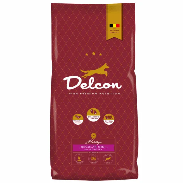 Delcon Food para perros adultos MINI REGULAR con pollo, razas pequeñas \/ 12 kg