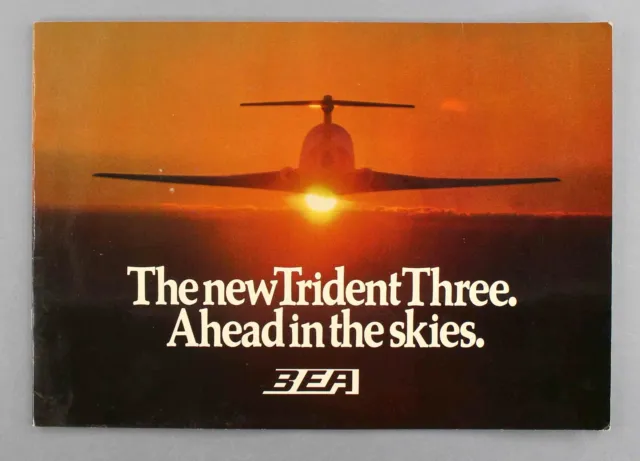British European Airways Trident Three Brochure Bea B.e.a. Seat Map