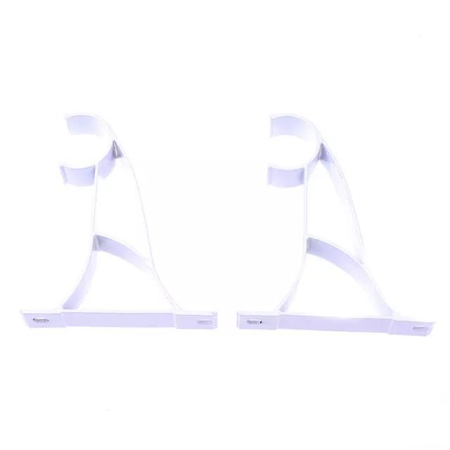 2Pcs Metal Curtain Drapery Rod Support Bracket Holder For Drape Rods.2AJ