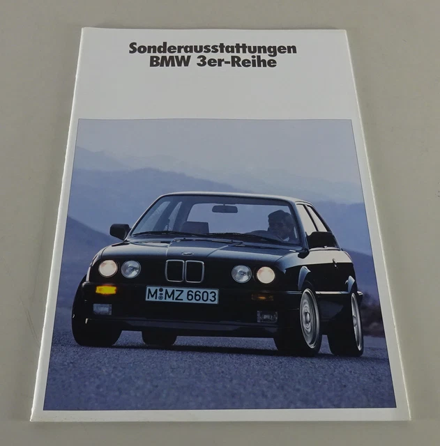Prospetto Opzioni BMW E30, Incl. Touring/Cabrio/M3 Stand 01/1989