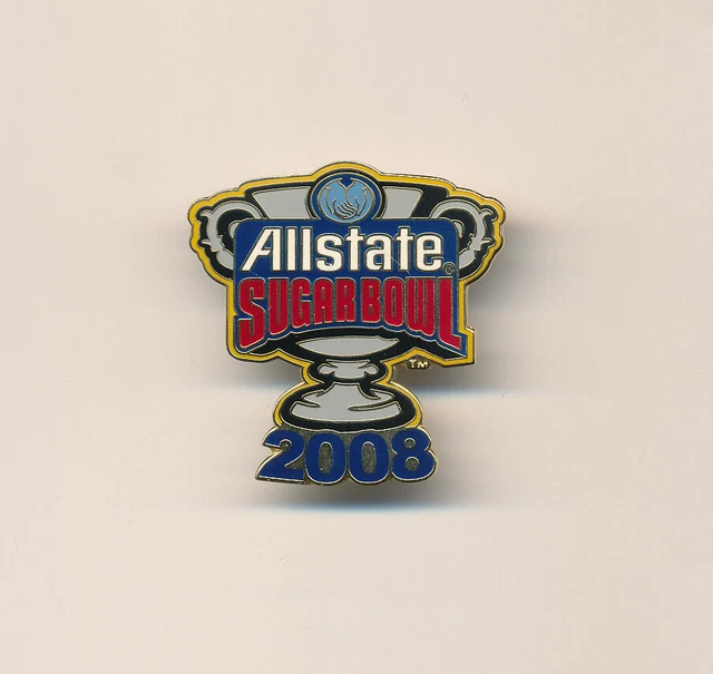 2008 Sugar Bowl Logo Georgia Bulldogs vs Hawaii NCAA College Football Pin