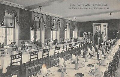 CPA 59 saint amand thermal la salle a manger of the etablisseme (not current plate