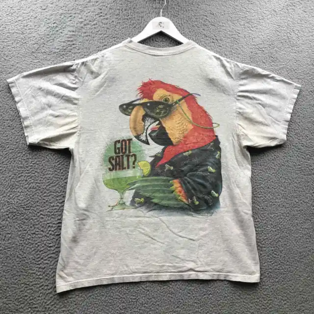 Vintage 2000 Caribbean Soul Margarita Ville Got Salt? T-Shirt Men's XL White