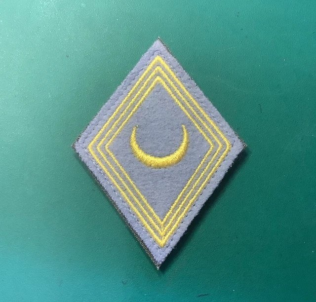 INSIGNE TISSU LOSANGE DE BRAS MOD.45 DU 62° Rgt D'ARTILLERIE D'AFRIQUE