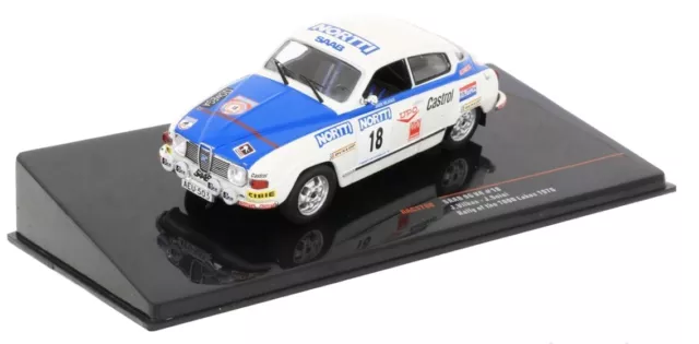 IXOMODELS, SAAB 96 V4 #18 1000 Lakes Rally FINNLAND 1976 VILKAS/SOINI, 1/43, ...