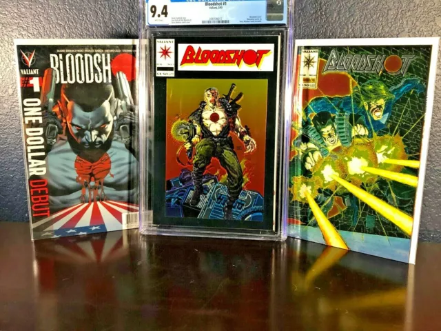 Valiant Comic BLOODSHOT #1 1st 1993 2013 One Dollar Debut 0 Variant NM Lot cgc
