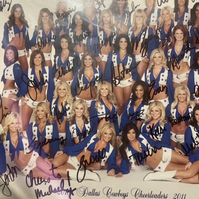 2010-2011 DALLAS COWBOYS CHEERLEADERS Autographed  Team Photos-