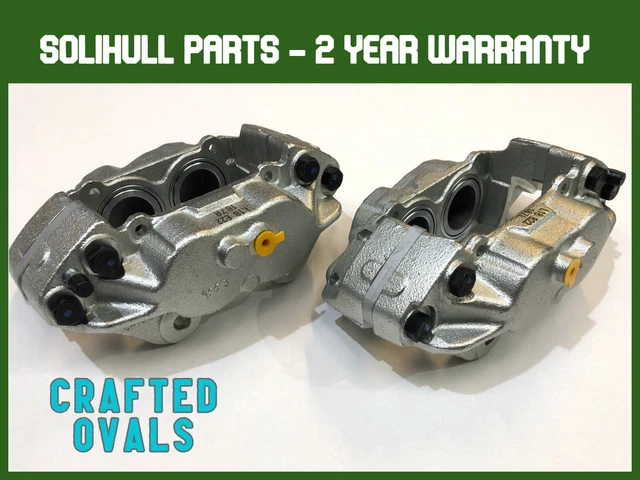 LAND ROVER DEFENDER TD5 Front Brake Calipers VENTED Discs SOLIHULL ...