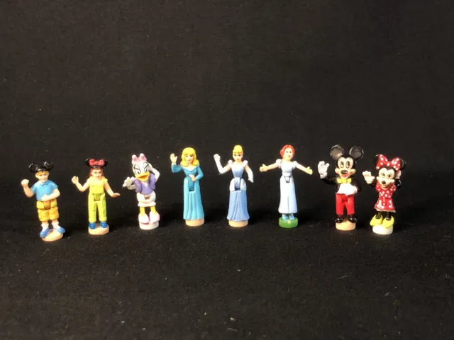 Disney Polly Pocket Magic Kingdom Castle Dolls Figures LOT Vtg 1995 Mickey Wendy